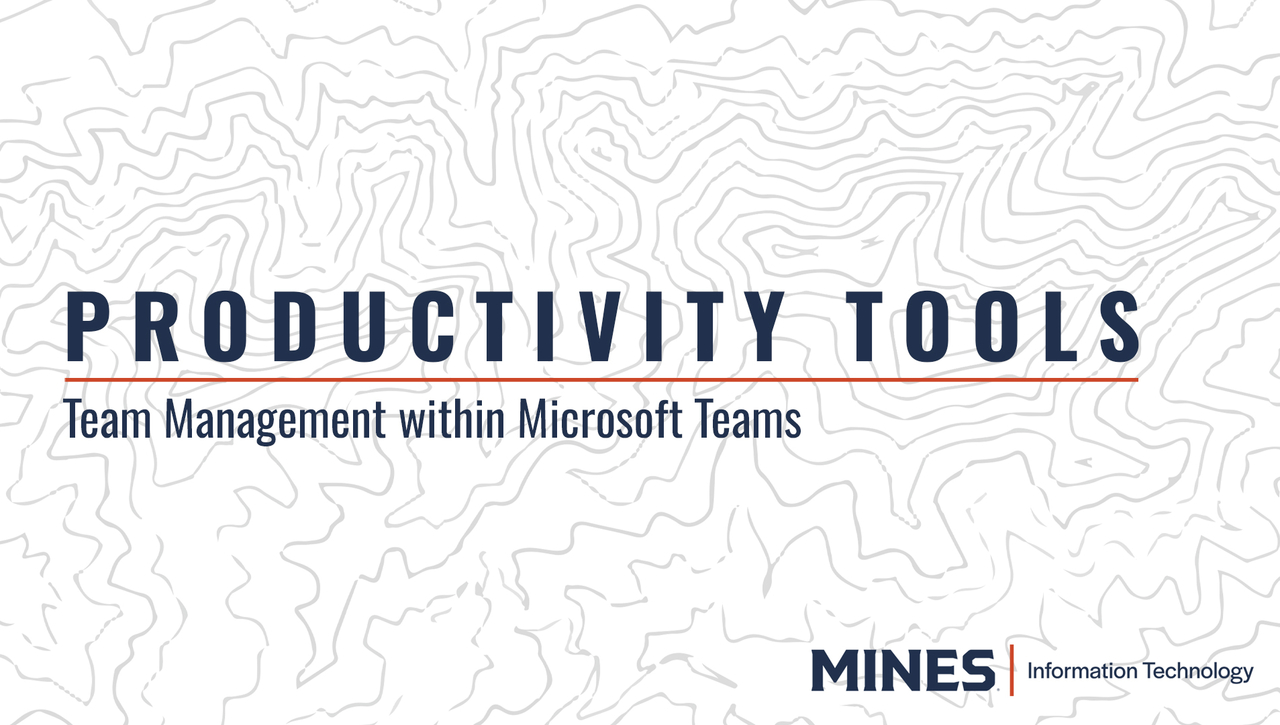 Productivity Tools: Microsoft Teams