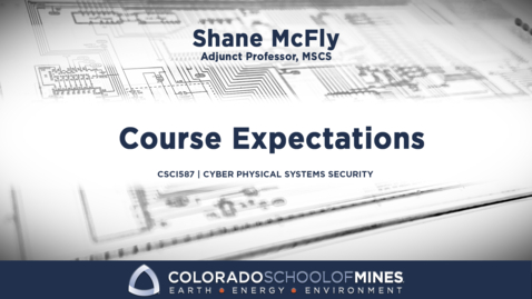 Thumbnail for CSCI587 | Course Expectations