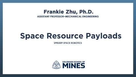 Thumbnail for SPRS509 | Space Resource Payloads