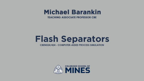 Thumbnail for CBEN524/424 | V15 Flash Separators