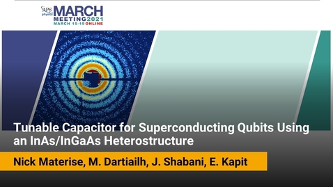 Thumbnail for Tunable Capacitor for Superconducting Qubits Using an InAs/InGaAs Heterostructure