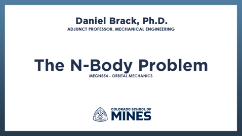 Thumbnail for MEGN554 |The N-Body Problem