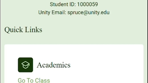 Thumbnail for Student Portal Tour 1:  What's On The Home Page?