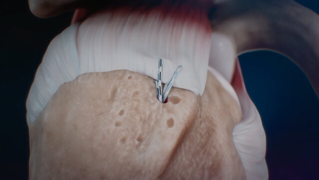 Rotator Cuff Tears: Single-Row Rotator Cuff Repair of a Small Tear, video thumbnail