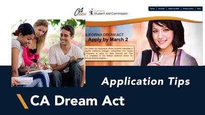 California Dream Act Application Tips Palomar College Ocelot