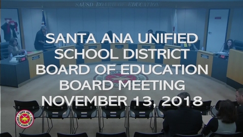Thumbnail for Board Meeting November 13, 2018