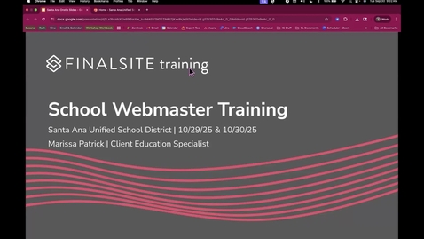 Thumbnail for SAUSD New Website Training