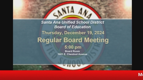 Thumbnail for Annual Organizational Pt 2 &amp; Regular Board Meeting December 19, 2024