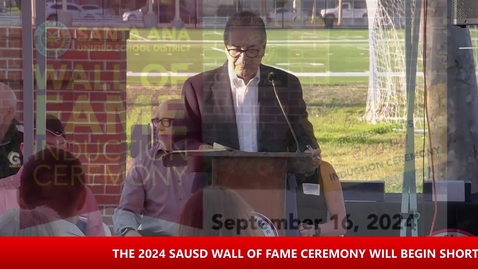 Thumbnail for 2024 SAUSD Sports Wall Of Fame Ceremony