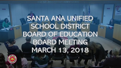 Thumbnail for Board Meeting March 13, 2018