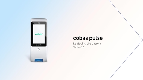 Thumbnail for cobas pulse - Replace a battery