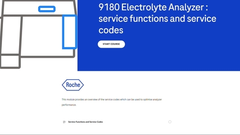 Thumbnail for 9180 Electrolyte Analyzer - Service functions and service codes