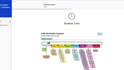 Thumbnail for 9180 Electrolyte Analyzer - Software menu