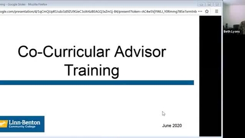 Thumbnail for entry Co-curricular Fall Training 2020