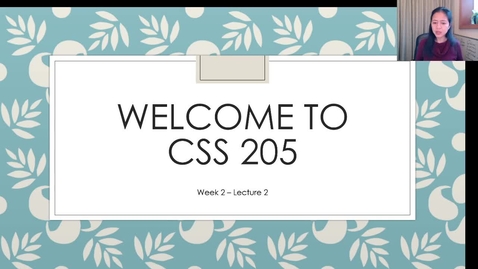 Thumbnail for entry CSS205_Wk2_Lect2.mp4
