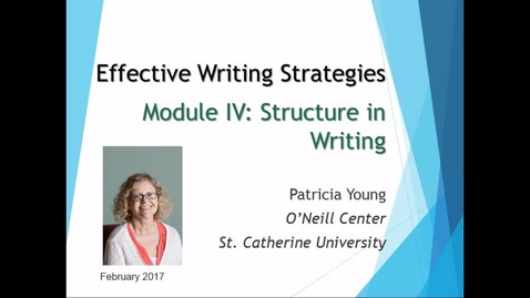 Thumbnail for Effective Writing Strategies - Module IV - CC