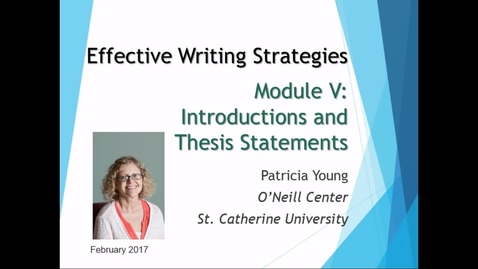 Thumbnail for Effective Writing Strategies - Module V - CC