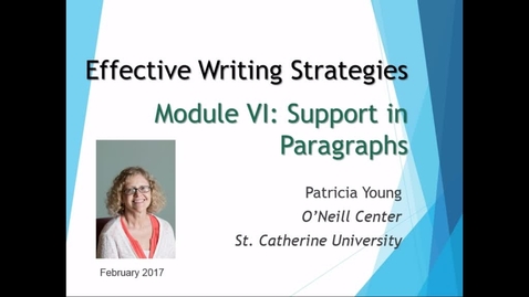 Thumbnail for Effective Writing Strategies - Module VI - CC