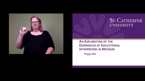 Thumbnail for An Exploration of the Experiences of Educational Interpreters in Missouri