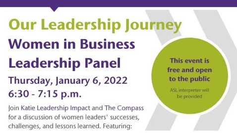 Thumbnail for My Leadership Journey: Business  - CC
