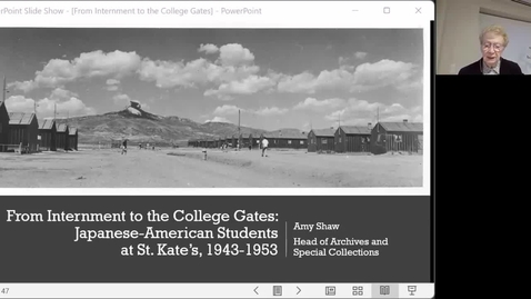 Thumbnail for entry From Internment to the College Gates Japanese_American Students at St. Kate's, 1943-1953  St Kates Reads October 16_2023_1468x720