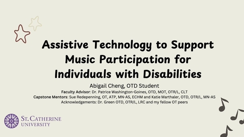 Thumbnail for Assistive Technology to Support Music Participation for Individuals with Disabilities