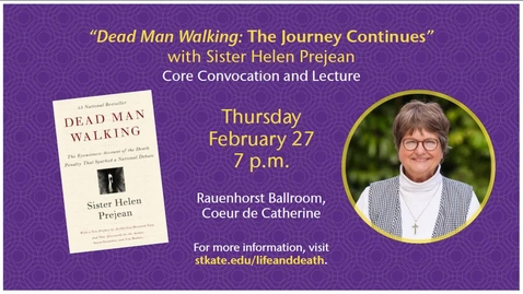 Thumbnail for entry Sr Helen Prejean - Dead Man Walking: The Journey Continues - CC