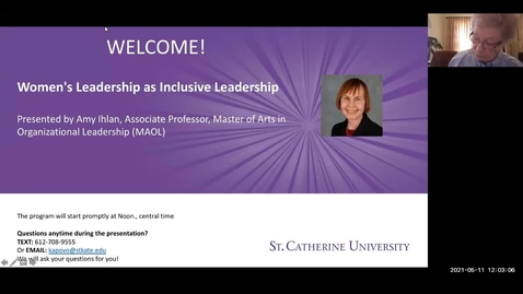 Thumbnail for Woman's Leadership as Inclusive Leadership - CC