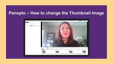 Thumbnail for entry How to Change the Thumbnail Image - CC