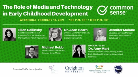 Thumbnail for Special Event -- The Role of Media and Technology in Early Childhood Development