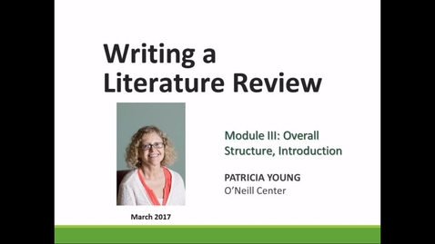 Thumbnail for Writing_a_Literature_Review__Module_III - CC