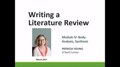 Thumbnail for Writing_a_Literature_Review__Module_IV - CC