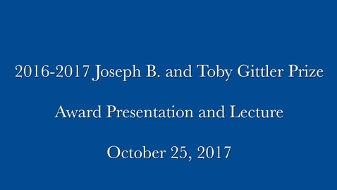 Thumbnail for entry Lecture by Kimberlé Williams Crenshaw at Brandeis 10-25-2017 The Joseph B. and Toby Gittler Prize Lecture