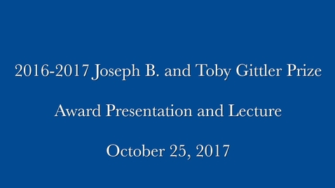 Thumbnail for Lecture by Kimberlé Williams Crenshaw at Brandeis 10-25-2017 The Joseph B. and Toby Gittler Prize Lecture