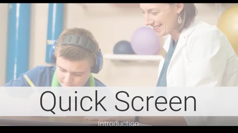 Thumbnail for Quick Screen from Orbis Support