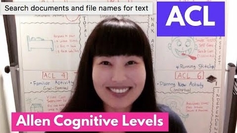 Thumbnail for entry Allen Cognitive Levels (ACL) | OT MIRI