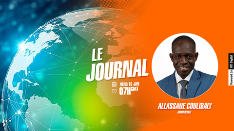 Le Journal de 07H du Vendredi 16 Janvier par Allassane Coulibaly 