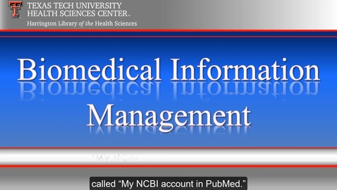 Thumbnail for entry TTUHSC Libraries_Amarillo BioMed Video Series 2 of 6.