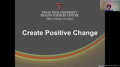 Thumbnail for entry 2021 Feb 23  Create Positive Change