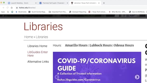 Thumbnail for entry TTUHSC Research and Instruction: Library LibGuides for Nursing Students