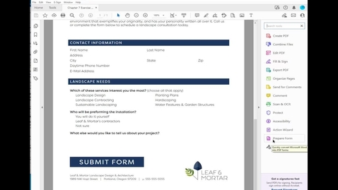 Thumbnail for Instructional Guide for Creating Accessible PDF Forms in Acrobat
