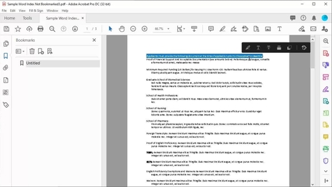 Thumbnail for Bookmarking a PDF for Improved Accessibility
