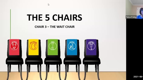 Thumbnail for entry 2021 June 15  The 5 Chairs - Chair 3 The Wait Chair (the Meerkat)