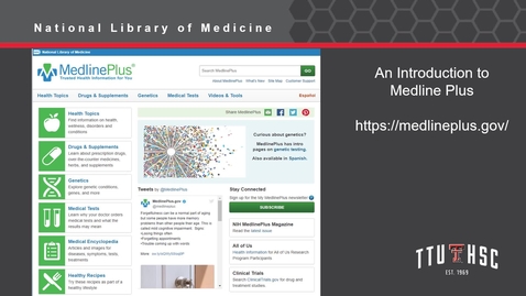 Thumbnail for Using Medline Plus to Improve Health Information Literacy