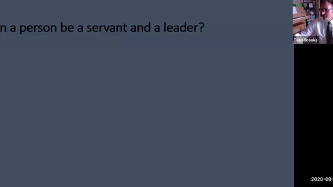 Thumbnail for Sept 23 2020 Servant Leader