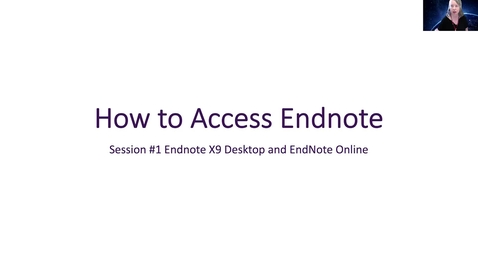 Thumbnail for EndNote X9 Tutorial 01 - Research and Instruction