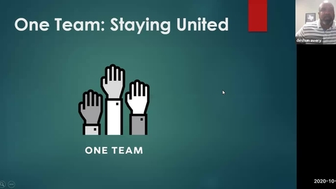 Thumbnail for entry Oct 08 2020 One Team: Staying United