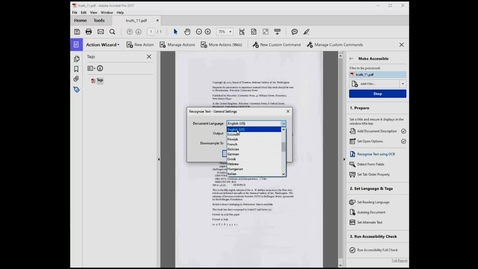 Thumbnail for Converting Scanned Pages to Readable Text-based PDFs Using Acrobat's OCR Tool Sets