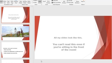 Thumbnail for PowerPoint Problem Files, Correcting for Improved Accessibility