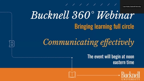 Thumbnail for Bucknell 360 - Nicole Whitehead